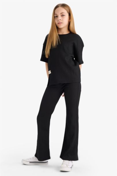 Girl T-Shirt Bell Bottom Leggings 2 Piece Set