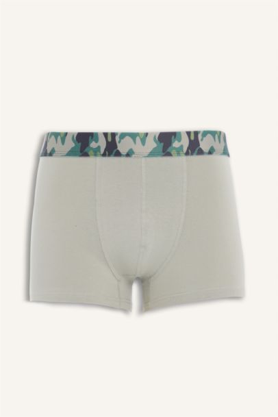 Regular Fit Camouflage Patterned 3 Piece Boxers