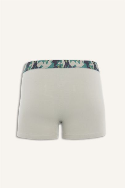 Regular Fit Camouflage Patterned 3 Piece Boxers