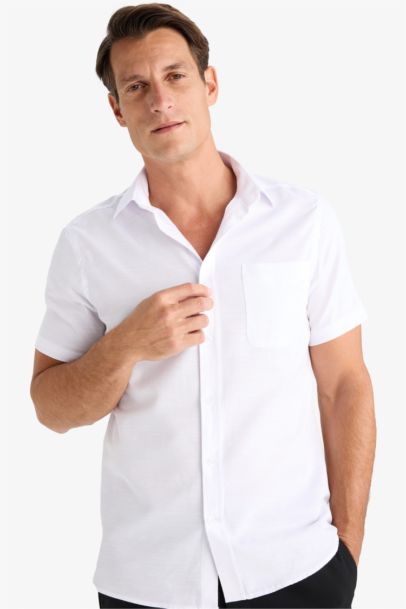 Modern Fit Summer Polo Collar Basic Shirt
