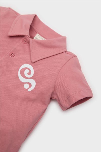 T-shirt Polo en piqué imprimé à manches courtes pour bébé garçon