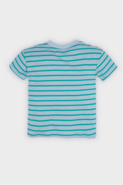 T-shirt rayé à manches courtes pour bébé garçon