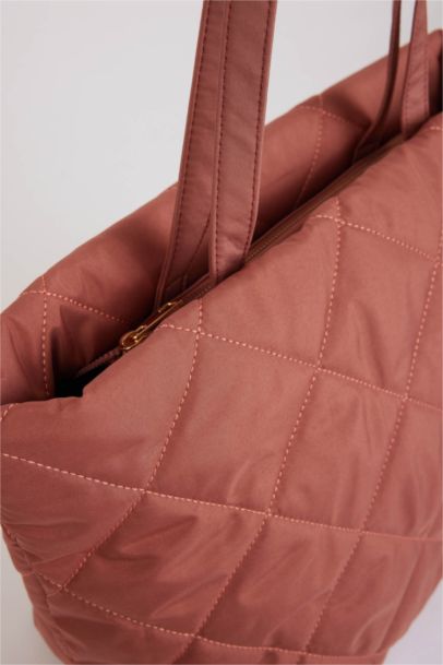 Woman Puffer Quilted Shoulder Bag