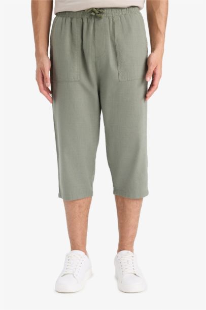 بنطلون كابري قصة عادية قطن