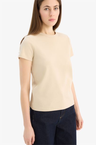 Regular Fit Crew Neck Basic T-Shirt