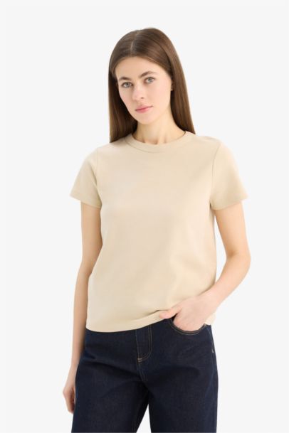 Regular Fit Crew Neck Basic T-Shirt