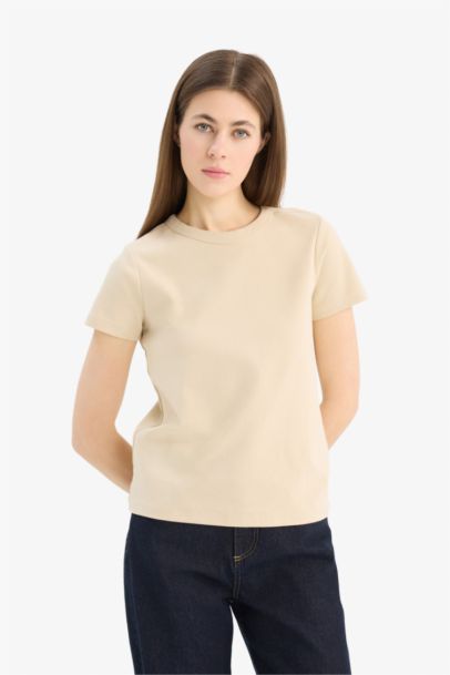 Regular Fit Crew Neck Basic T-Shirt