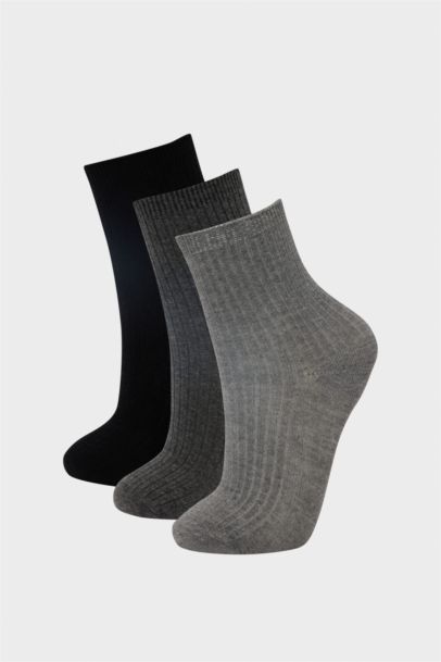Boy 3 Piece Cotton Long Socks