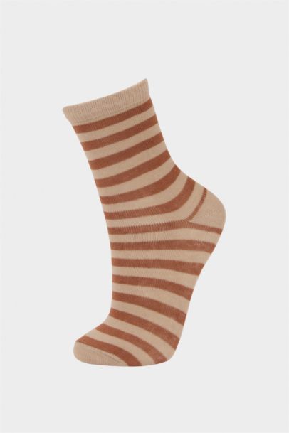 Ayıcıklı 5'li Pamuklu Uzun Çorap Erkek Çocuk 