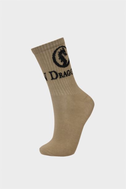 Lot de 3 paires de chaussettes longues en coton pour garçon