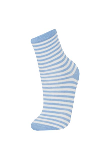 Boy 5 Piece Cotton Long Socks