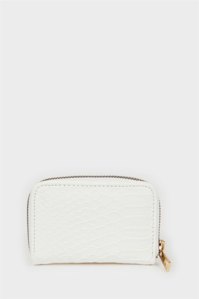 محفظة عملات نسائي منقوش بسحاب