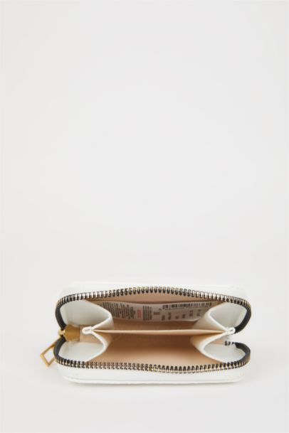 محفظة عملات نسائي منقوش بسحاب