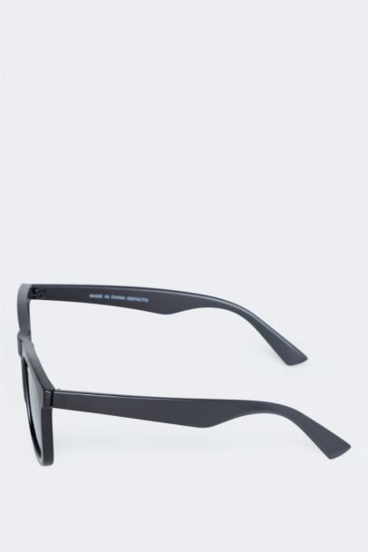 Мужские классические черные солнцезащитные очки с пластиковой оправой и УФ-защитой