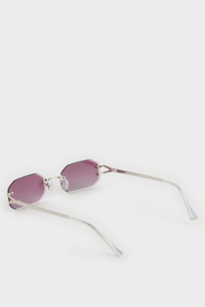 Woman Cat Eye Metal Sunglasses