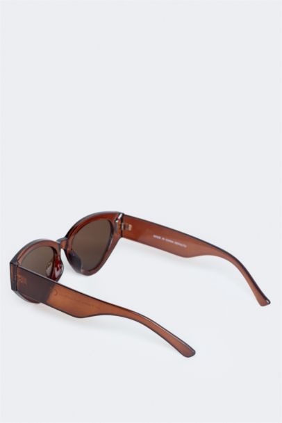 Женские большие коричневые солнцезащитные очки с пластиковой оправой и УФ-защитой