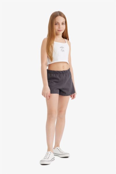 Girl Printed Tank Top Shorts 2 Piece Set