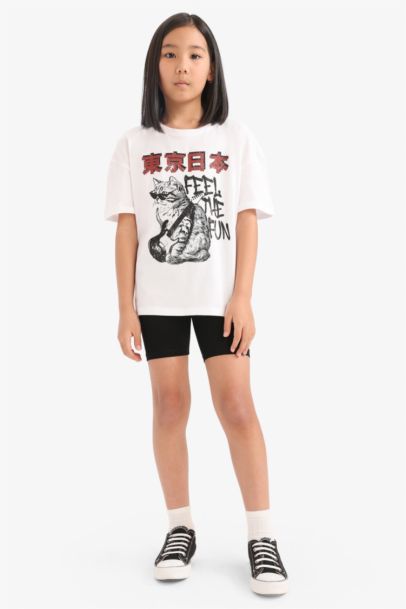 سيت بناتي تيشيرت وستريج - قطعتين