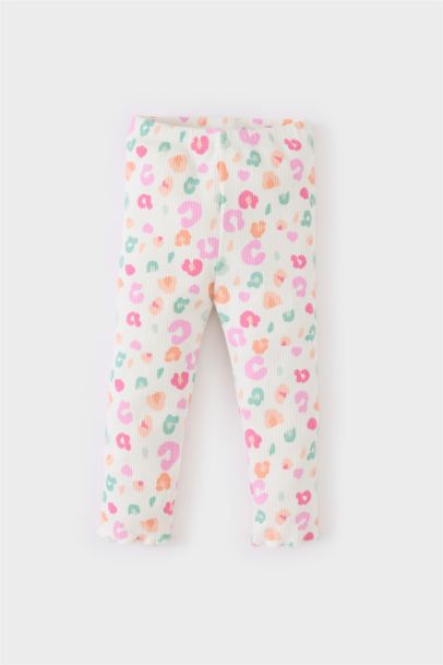 Baby Girl Leopard Patterned Corduroy Camisole 2 Piece Set