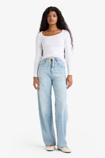 Slim Fit Round Neck Basic Ribbed T-Shirt