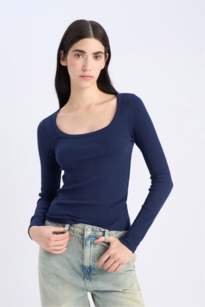 Slim Fit Basic Ribbed Camisole T-Shirt