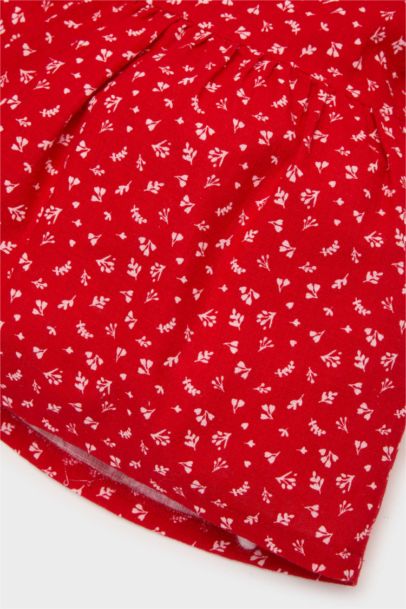 فستان بناتي بوبلين قصة عادية نص ردن