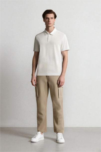 بنطرون كارجو برجل واسع وايد ليج بجيب