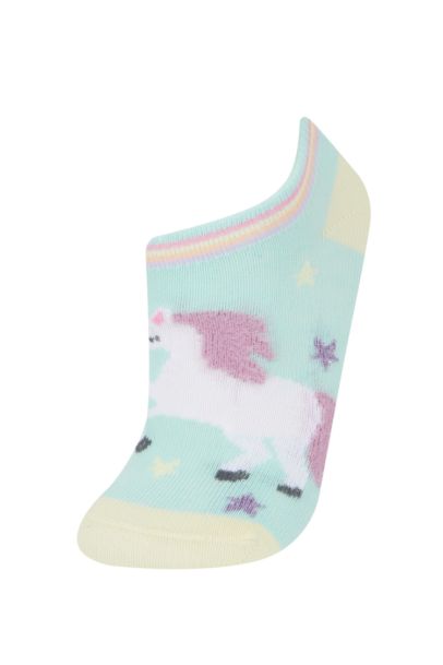 جوارب قصيرة قطن بناتي - 3 قطع