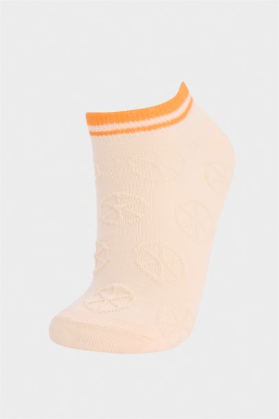 شرابات قصيرة بناتي قطن زهري - 5 قطع