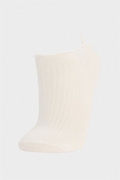 جوارب قصيرة قطن بناتي مكشكش - 3 قطع