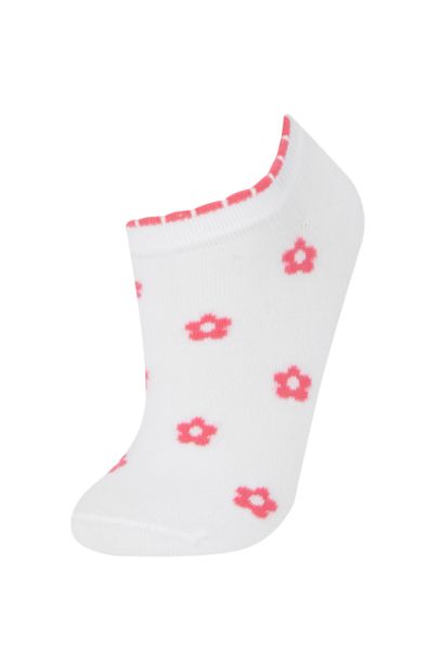 جوارب قصيرة قطن بناتي - 7 قطع