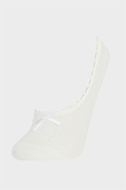 جوارب فلات قطن بناتي - قطعتين