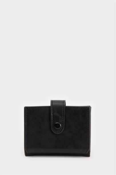 Man Faux Leather Wallet