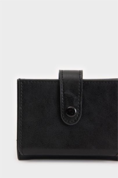 Man Faux Leather Wallet