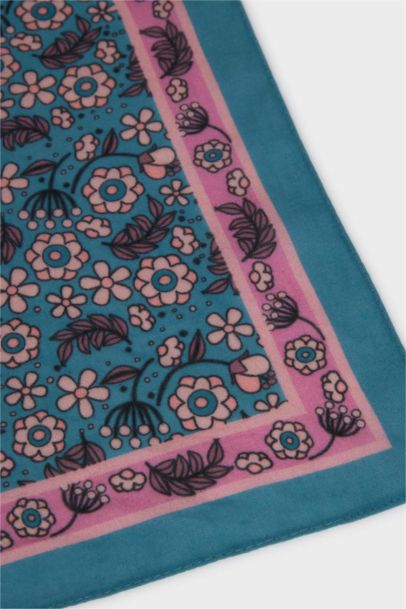 Kadın Desenli Pamuklu Bandana