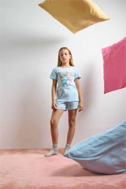 Girl Disney Lilo & Stitch Regular Fit 2 Piece Pajama Set