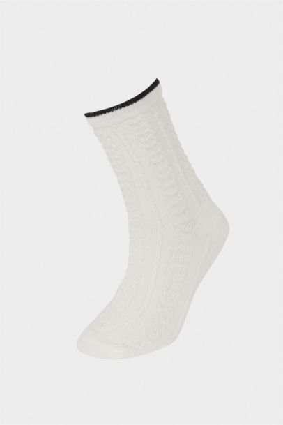 Girl 3 Piece Cotton Long Socks