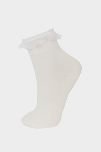 Girl 3 Piece Cotton Long Socks