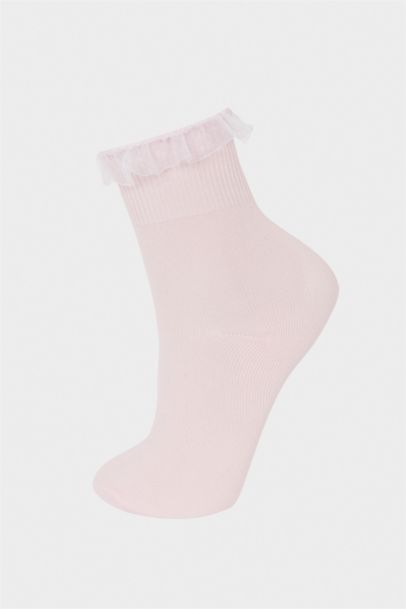 Girl 3 Piece Cotton Long Socks