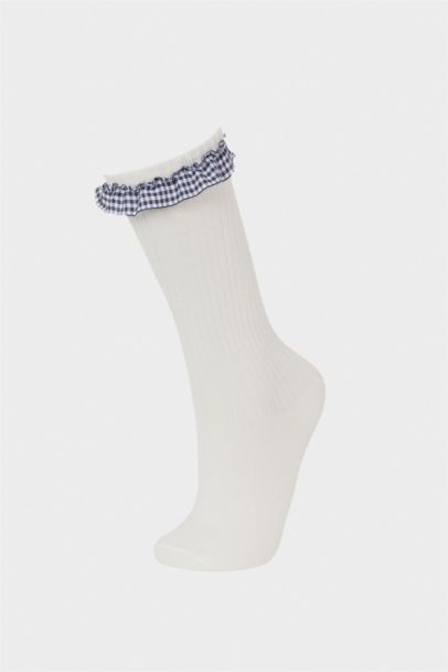 Girl 2 Piece Cotton Knee-Length Socks