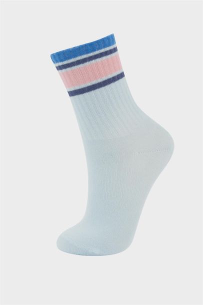 Girl 3 Piece Cotton Long Socks