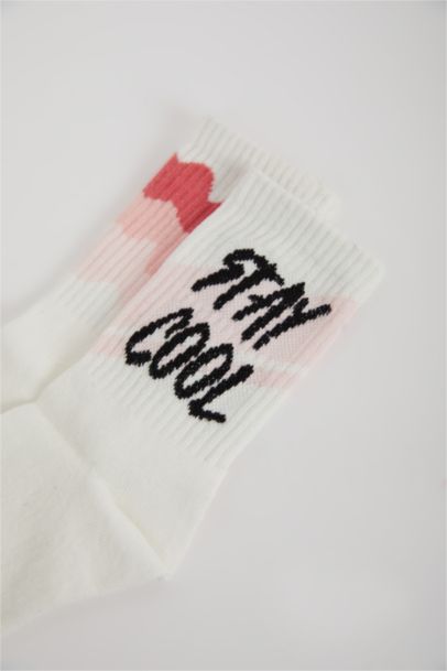 Girl 2 Piece Cotton Long Socks