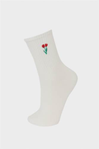 Girl 3 Piece Cotton Long Socks