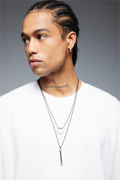 Atolyewolf x Defacto Man Chain 2 Piece Necklace