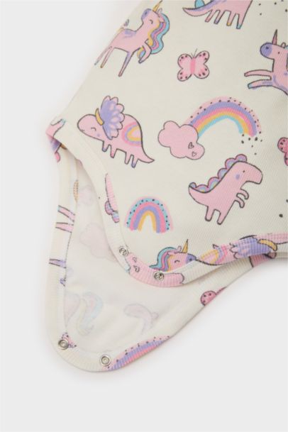Ensemble Pyjama imprimé Licorne Body et Pantalon pour bébé fille