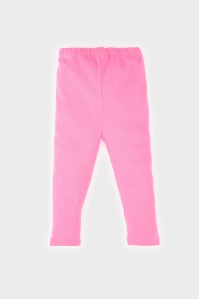 Legging côtelé à taille élastique pour bébé fille