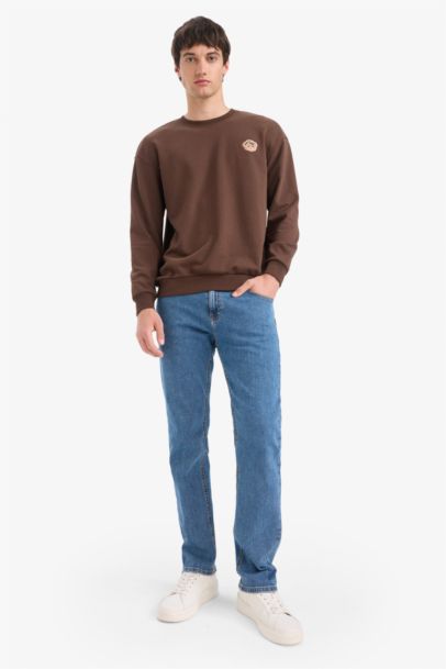 Boxy Fit Embroidered Sweatshirt