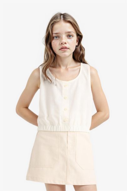 Girl Short Sleeve Blouse