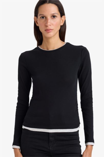 Slim Fit Ribbed T-Shirt