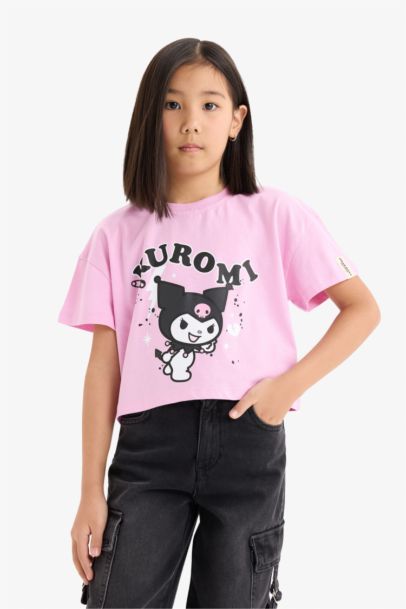 Girl Crew Neck Short Sleeve T-Shirt